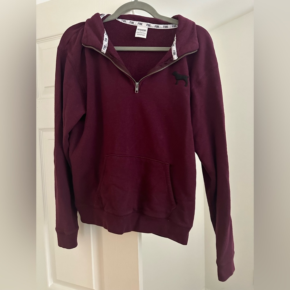 VS Pink Quarter Zip Sweatshirt